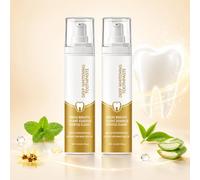 2PC Whitening Toothpaste, Teeth Whitening Toothpaste, Infused with Natural Plant Extracts, Safe and Gentle, Long-Lasting Freshness that Helps Eliminate Bad Breath for All-Day Confidence