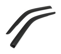 2pc Window Deflectors Compatible With Volkswagen Transporter T5/T5.1 03-15 Black Smoked Rain Sun Guard Tinted Tape-On Window Visors