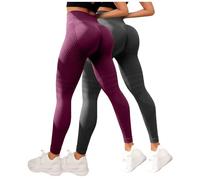 2PC Women Anti Cellulite Leggings 3D Compression Push Up Opaque High Waist Slimming Scrunch Legging Tummy Control Stretchy Yoga Sports Pants Butt Lift Seamless Trousers Fitness Running Gym 2026