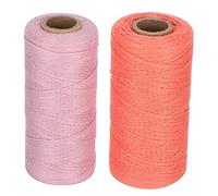 2Pcs 0.04in Cotton Warp Yarn, Warping Thread for Weaving Carpet Rug Blankets 250m