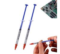 2PCS 0.2ml Silver Conductive Glue,Liquid Metal Glue & Conductive Gel for Electronic Circuit Repair,Waterproof Metal Filler for Steel,Thermal Paint & Electrical Insulation Gl-ue,Con-ductive Wire Gl-ue