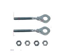 2PCS 0.4 Inch Chain Adjuster Tensioner Wheel Axle Adjusters Pull Tight Screw Compatible With 50cc 70cc 90cc 110cc 125cc ATV Quad