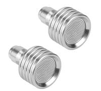 2pcs 0.4mm/0.5mm Hole Pressure Washer Nozzles, Small Sprinkler Nozzle for 1/4 Inches Quick-Insert High Pressure Water Gun Power Washer Accessories for Watering Flowers Washing Car (Silver)