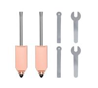 2PCS 0.4MM Quick Release Nozzle Kit for Flashforge AD5X 3D Printer, All Metal Hot End Integrated Heater Block Throat Tube Detachable Hardened Steel Nozzle Replacement Kit for AD5X