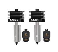 2PCS 0.4MM X2D/P2S Hotend, Quick Swap Hardened Steel Nozzle Print Head Hot End Replacement Kit with Extra 2PCS 0.4MM Nozzles & Silicone Socks for Bambu Lab P2S/H2D/H2C/H2S 3D Printer