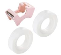 2Pcs 0.5Inch Invisable Tape Book Paper Repair Tape with Cutter for Scrapbooking Card Making Photo Album Packaging Dispenser Refills for Heat Transfer Measure Measuring