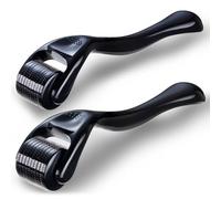 2PCS 0.5mm&1mm Derma-Roller for Hair Face Skin,Microneedling Roller Beard Growth Kit Derma-Roller with 540 Needles for Men Women