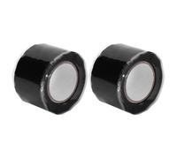 2Pcs 0.5mmx25mmx1.5m Black Self Adhesive Tape High