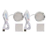 2PCS 001 LED Light Lamp for 3D Printer Bambu Lab P1P/P1S/A1/A1 Mini/X1/X1C/X1E Makerworld 3D Printed Model Components Not Included 5V LED Warm Light 3D Printer DIY Adjustable Three Color Lighting