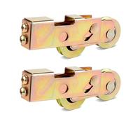 2pcs 1-1/4 Inch Sliding Patio Door Rollers, Sliding Door Tandem Roller Assembly Sliding Glass Door Wheels Replacement Hardware for Screen Doors, Gates, Windows