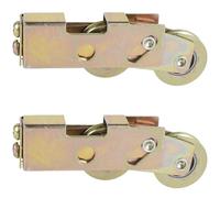 2Pcs 1-1/4inch Double Wheel Sliding Patio Door Rollers Sturdy Sliding Door Tandem Roller Assembly Kit Ball Bearing for Window