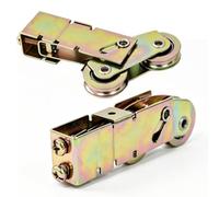 2pcs 1-1/8 inch Diameter Sliding Door Rollers Replacement | Steel Ball Wheel Bearing Tandem Roller, Adjustable Height Sliding Door Wheel Replacement for Sliding Glass Screen Door Window