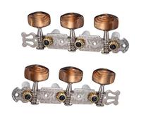 2Pcs 1:18 Classical Silver Guitar Tuner Tuning Machine Heads Keys Pegs For Guitar Parts Guitar Tuning Peg Headstock Set