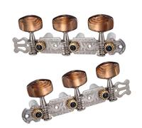 2Pcs 1:18 Classical Silver Guitar Tuner Tuning Machine Heads Keys Pegs For Parts Guitar Tuning Machine Accessories