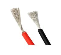 2pcs 1/2/3/4/5/10/15/20/30m Solar Panel Extension Cable 16/14/12/10/8/6AWG Tinned Copper Double Sheath Black Red Wire For PV System(Red and Black 10m,6 AWG)