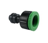 2Pcs 1/2'' 3/4" Female BSP Garden Quick Water Inlet Hose Tap Connector Fitting Adaptor for 6MM or 8MM Misting Spray System(8mm)