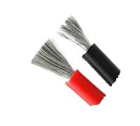 2pcs 1/2/3/5/6/8/10M Soft Silicone Red Black Wire 0 2 4 6 8 10 12 14 16AWG Car Battery Electrical Power Cable(Black and Red 8m,14 AWG)