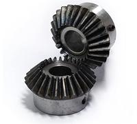 2pcs 1.25M 20T Bevel Gear Set - 8mm & 10mm Inner Hole, Durable Steel Spiral Pinion Gears for Mechanical Transmission(20 Teeth 8mm Bore)