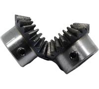 2pcs 1.25M 20T Bevel Gear Set - Durable Steel Helical Spiral Gears for Mechanical Transmission with 8/10mm Inner Hole(10mm bore 20 Teeth)