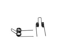 2PCS 1.2mm Black Zinc Torsion Spring - Double Coil Steel Spring for Industrial Machinery & DIY Projects