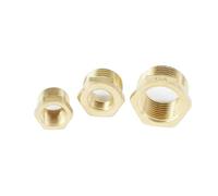 2pcs 1/4" 3/8" 1/2" BSP M10 M12 M14 M16 Female -Male Brass Reducer Reducing Adapter Fitting Gas Air Water Fuel Pressure Gauge(Size 11)