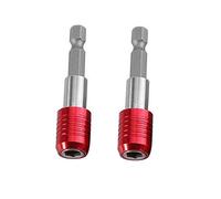 2Pcs 1/4" Hex Shank Magnetic Screwdriver 60mm Quick Release Extension Bit Holder