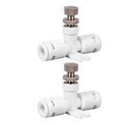 2pcs 1/4 Inch Hose Reverse Osmosis Water Flows Regulator Speed Controller Waterflow Control Valves for Household Use Leak Proof Water Valves