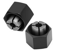 2Pcs 1/4 Inch Router Collet for DW621 DW616 DW616M/D/PK DW616P/S/SK Metal Collet Chuck Part Replacement