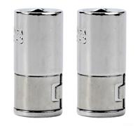 2PCS 1/4 Inch Square Drive to 1/4 Inch Hex Shank Socket Adapter Set, Chrome Vanadium Steel Driver Bit Holder Converters for Turning Wrenches into