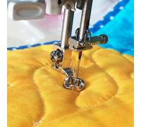 2PCS 1/4" Ruler Foot Metal Frame Quilting Embroidery Low Shank Sewing Machine Presser Foot for Singer Pfaff Viking Brother