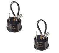 2Pcs 1/4HP Refrigerator Thermal Overload Protector, Compressor Replacement Part for Mini Fridge, Beverage Cooler