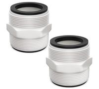 2Pcs 1.5’to 1.5’ Pool Hose Adapter, Pool Hose Connector Compatible with Gaskets Pool Vacuum Hose Fittings Compatible with Intex and Coleman Ground Swimming Pools
