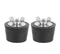 2PCS 1.5in Pool Winterizing Plug, Expansion Pipe Plug Skimmer Rubber Plugs with Stainless Steel Screw for Swimming Pool