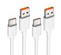 2PCS 1.5m 120W USB C Charger Cable for Xiaomi 14 13 Lite/13/13 Pro/12T/12 12X/11T Mi 10 10T, Cable Type C 6A Fast Charging for Redmi Note 11 Pro+ 5G/11 Pro/10 9 Pro 11S/12, Poco F4/X4 Pro 5G/X4 GT
