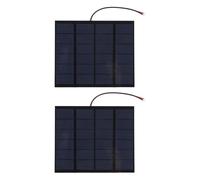 2PCS 1.5W 6V Small Solar Panels, Monocrystalline Silicon DIY Solar Charging Panel, Portable Solar Panel for Phone Tablet Camera Flashlight, Lightweight Outdoor Camping Power