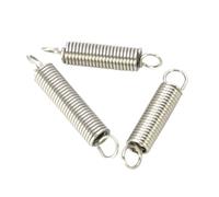 2pcs 1.5x15x150mm Stainless Steel Single-coil Pull-loop Extension Springs, CS 1.5mm, OD15 mm, Length 150mm