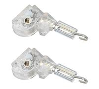 2pcs 1" Blinds Wand Tilter Mechanism with D shaped Gear 5/32" Hook Connection for aluminum or vinyl mini blinds with measure 1" x 1" headrail