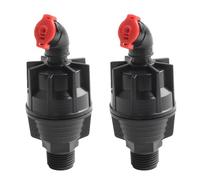 2pcs 1 Over 2 Variable 360° Auto-Rotating Sprinkler for Agricultural Irrigation Lawn Garden Watering - Abs Construction Metal Tip Extension Rod Compatible Having Standard Garden Hoses