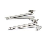 2Pcs(1 Pair) Lift Up Stay Support Lid Support Hinge Stainless Steel Folding Soft Close Hinges for Kitchen Cupboards Wardrobe Caravan Window Door Cupboard Furniture