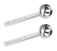 2PCS 1 Tablespoon Scoops with Long Handle,Measuring Protein Scoop,Protein Scoop,Table Spoon Scoop,Stainless Steel Coffee Measuring Spoon,Measuring Tablespoon for Coffee Milk Fruit(15ML)
