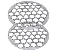 2Pcs 10" Dia. Dumpling Maker Russian Ravioli Maker with 37 Cavities Aluminum Alloy Ravioli Mold Siberian Pelmeni Meat Dumpling Press Machine