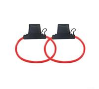 2Pcs 10 For AWG Car Inline Fuse Holder with 50A Blade Fuse for DC 12V 24V 32V Electrical Applications in For Trucks and Automobiles