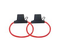 2Pcs 10 For AWG Inline Fuse Holder with 50A Blade Fuse for Car Stereo, For Truck Electrical System DC 12V 24V 32V Circuit Safety Accessory