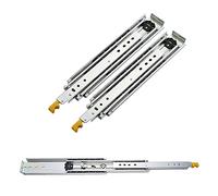2Pcs 10 Inch Der Slides Full Ball Bearing Runners with Lock Heavy Du Cabinet Guide Rails for Kitchen Cupboard and Wardrobe STO
