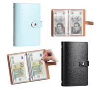 2PCS 100 Envelopes Money Saving Challenge Kit, Cash Budget Binder with Savings Notebook, Money Wallets for Saving Organiser Folder for Home, Office, Couples