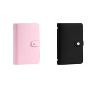 2Pcs 100 Envelopes Money Saving Wallet, Mini Money Saving Binder, Budget Binder with Cash envelopes, Savings Challenge Binder- Savings Challenges Book to Plan and Save (A)