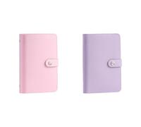 2Pcs 100 Envelopes Money Saving Wallet, Mini Money Saving Binder, Budget Binder with Cash envelopes, Savings Challenge Binder- Savings Challenges Book to Plan and Save (B)