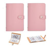 2Pcs 100 Envelopes Saving Challenge Book, 2026 New Money Saving Wallet, Money Wallets for Saving, Budget Binder Money Envelopes, Cash Wallet for Home Office and Couples Budgeting (Pink)