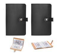 2Pcs 100 Envelopes Saving Challenge Book, 2026 New Money Saving Wallet, Money Wallets for Saving, Budget Binder Money Envelopes, Cash Wallet for Home Office and Couples Budgeting (Black)