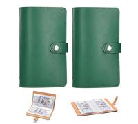 2Pcs 100 Envelopes Saving Challenge Book, 2026 New Money Saving Wallet, Money Wallets for Saving, Budget Binder Money Envelopes, Cash Wallet for Home Office and Couples Budgeting (Green)